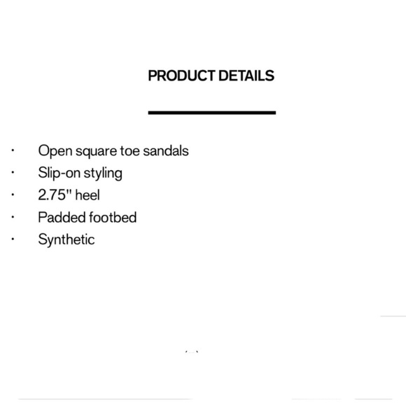 EXPRESS Black Square Toe Slide Heeled Sandals 9 NWT - Picture 4 of 4